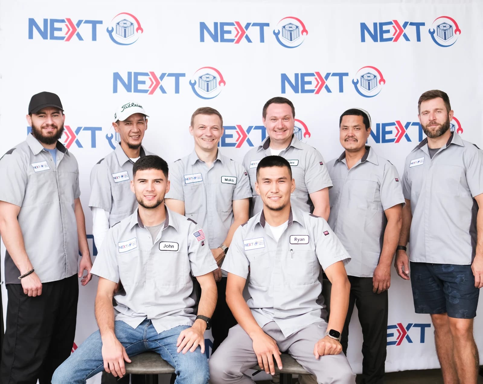 The Next HVAC & Appliance Repair crew at the company's Bay Area shop